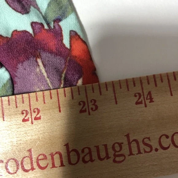 Adyson Parker Women's Long Sleeve Crew Neck Banded Floral Top - Size 2X - Picture 9 of 11